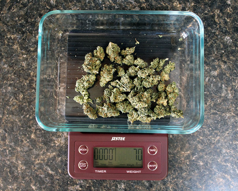 Weigh cannabis